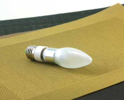 9% OFF on Hublit 1 Candle Frosted Glass E27-WW Hub-Cb-N-3 3 W LED Bulb