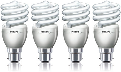 Philips Pack Of 4 TornadoSpiral 15 W CFL Bulb White, Pack of 4 Philips Pack Of 4 TornadoSpiral 15 W CFL Bulb White, Pack of 4