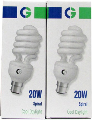 8% OFF on Crompton 20 W CFL Bulb White, Pack of 2