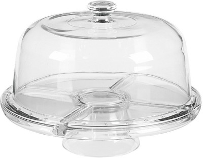 53% OFF on THW Multifunctional 3 in 1 Stand with Dome Polypropylene Cake Server 53% OFF on THW Multifunctional 3 in 1 Stand with Dome Polypropylene Cake Server