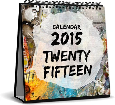 25% OFF on ShopMantra Abstract Oil Paint Art 2015 Desk Calendar