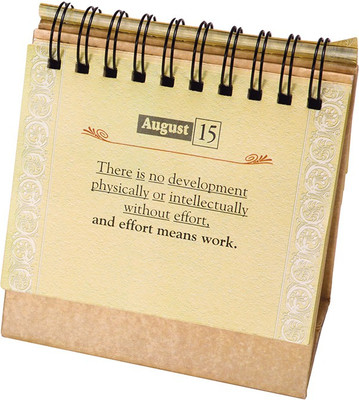 10% OFF on PaperPassion Guiding Principles Life Perpetual Desktop Calendar