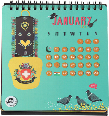 50% OFF on Bollyscope Stylish Make 2015 Desk Calendar