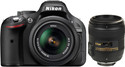 Nikon D5200 (with AF-S 18 - 55 mm VR Kit + AF-S NIKKOR 50 mm F/1.8G Le DSLR Camera