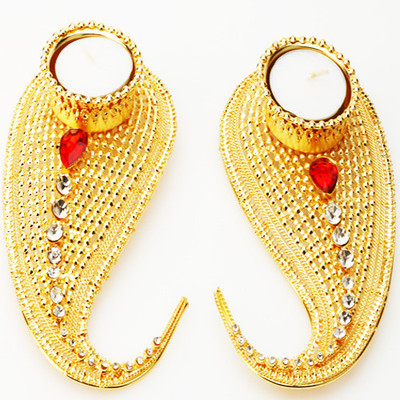 9% OFF on Ghasitaram Gifts Metal Mango T-Lites Plastic Tealight Holder Gold, Pack of 1