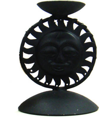 50% OFF on Decor Tattva Inc. Iron 1 - Cup Candle Holder Black, Pack of 1