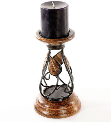 10% OFF on Decorhand Wooden, Iron 1 - Cup Candle Holder Beige, Pack of 1 10% OFF on Decorhand Wooden, Iron 1 - Cup Candle Holder Beige, Pack of 1