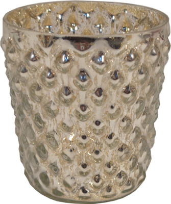 40% OFF on Golmall Shop Glass 1 - Cup Tealight Holder Silver, Pack of 1