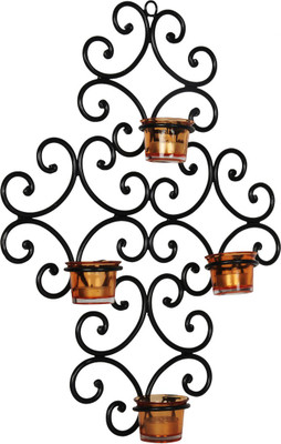 50% OFF on Skycandle Glass, Iron 4 - Cup Tealight Holder Black, Pack of 5 50% OFF on Skycandle Glass, Iron 4 - Cup Tealight Holder Black, Pack of 5