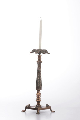 15% OFF on Goyal India Aluminium Candle Holder Brown, Pack of 1