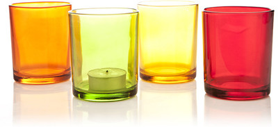 14% OFF on Importwala Decorative Votive Glass Tealight Holder Set Multicolor, Pack of 4 14% OFF on Importwala Decorative Votive Glass Tealight Holder Set Multicolor, Pack of 4