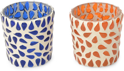 45% OFF on Color Palatte Glass 1 - Cup Tealight Holder Blue, Orange, Pack of 2 45% OFF on Color Palatte Glass 1 - Cup Tealight Holder Blue, Orange, Pack of 2