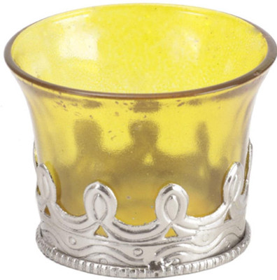 43% OFF on Goyal India Glass, Iron 1 - Cup Candle Holder Yellow, Pack of 1 43% OFF on Goyal India Glass, Iron 1 - Cup Candle Holder Yellow, Pack of 1