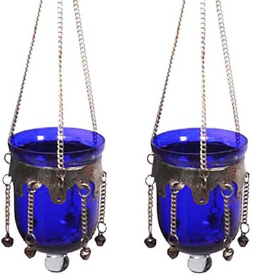 50% OFF on Home and Bazaar Glass, Iron 1 - Cup Candle Holder Blue, Pack of 2 50% OFF on Home and Bazaar Glass, Iron 1 - Cup Candle Holder Blue, Pack of 2
