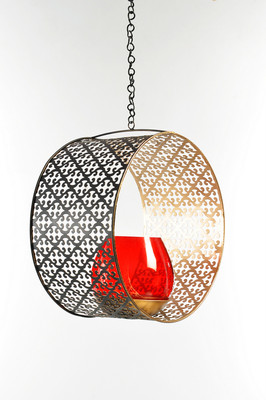 40% OFF on Cultural Concepts Circular Hanging - Large Iron, Glass 1 - Cup Tealight Holder Multicolor, Pack of 1