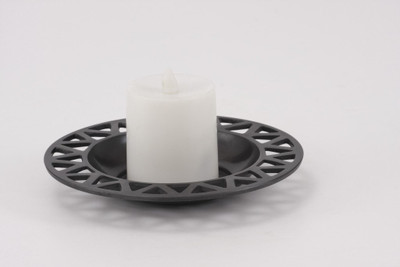 75% OFF on Goyal India Aluminium 1 - Cup Candle Holder Black, Pack of 1