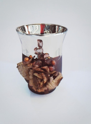 20% OFF on Eventz Gifts Crystal Tealight Holder Set Gold, Brown, Pack of 1