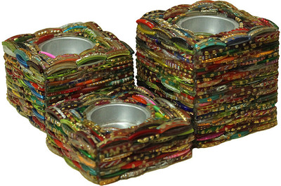 39% OFF on KKD Wooden Tealight Holder Set Multicolor, Pack of 3 39% OFF on KKD Wooden Tealight Holder Set Multicolor, Pack of 3