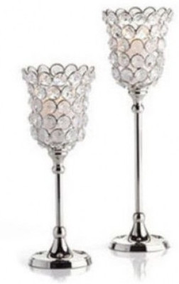 20% OFF on SIMCS Handicrafts Aluminium, Crystal Candle Holder Set Silver, Pack of 2 20% OFF on SIMCS Handicrafts Aluminium, Crystal Candle Holder Set Silver, Pack of 2