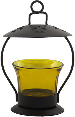 91% OFF on Sutra Decor Iron Votive Glass 1 - Cup Tealight Holder Yellow, Pack of 1