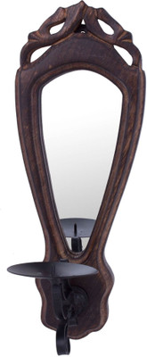 2% OFF on Craft Art India Wooden Candle Holder Brown, Pack of 1 2% OFF on Craft Art India Wooden Candle Holder Brown, Pack of 1