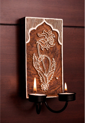 45% OFF on ExclusiveLane Wooden Tealight Holder Brown, Pack of 1 45% OFF on ExclusiveLane Wooden Tealight Holder Brown, Pack of 1