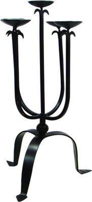 52% OFF on Decor Tattva Inc. Iron 5 - Cup Candle Holder Black, Pack of 1