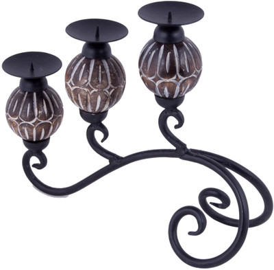34% OFF on Craft Art India Wooden Candle Holder Brown, Pack of 1 34% OFF on Craft Art India Wooden Candle Holder Brown, Pack of 1