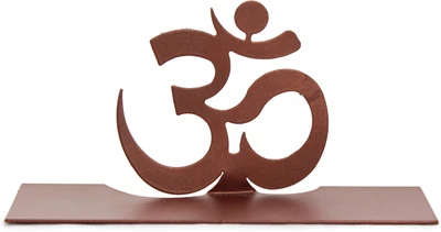 10% OFF on Glazer Metal Art Aum Curved Small Copper Finish Steel 1 - Cup Tealight Holder Brown, Pack of 1