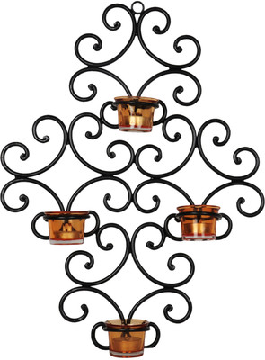 50% OFF on Parkash Candle Metallic Charm Glass, Iron Candle Holder Set Black, Pack of 5 50% OFF on Parkash Candle Metallic Charm Glass, Iron Candle Holder Set Black, Pack of 5