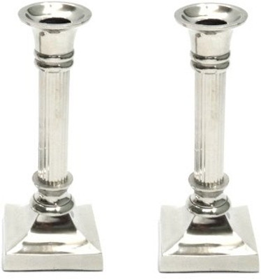 16% OFF on Indian Reverie Aluminium, Nickel Candle Holder Set Silver, Pack of 2 16% OFF on Indian Reverie Aluminium, Nickel Candle Holder Set Silver, Pack of 2