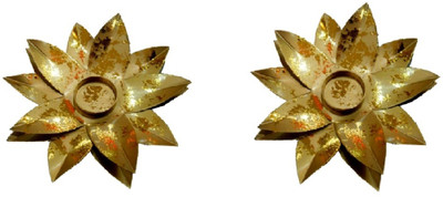 Fusion Gallery Iron 1 - Cup Candle Holder Gold, Pack of 2