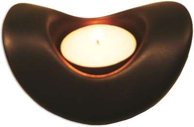 30% OFF on The Bombay Store Boat Candle Stand 041 Ceramic 1 - Cup Tealight Holder Black, Pack of 1