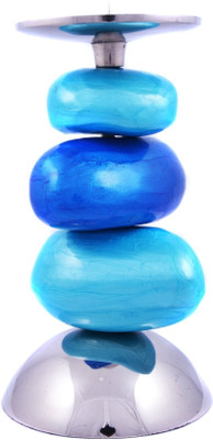 Metallic Kreationz Aluminium 1 - Cup Candle Holder Blue, Pack of 1 Metallic Kreationz Aluminium 1 - Cup Candle Holder Blue, Pack of 1