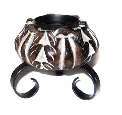 34% OFF on Crafts Paradise Lotus shape Antique Wooden Candle Holder Multicolor, Pack of 1 34% OFF on Crafts Paradise Lotus shape Antique Wooden Candle Holder Multicolor, Pack of 1