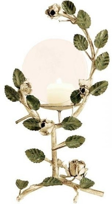 23% OFF on The Yellow Door Glass Candle Holder White, Pack of 1