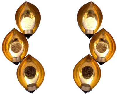 60% OFF on InspirationWorld Glass, Iron 6 - Cup Tealight Holder Brown, Gold, Pack of 2 60% OFF on InspirationWorld Glass, Iron 6 - Cup Tealight Holder Brown, Gold, Pack of 2