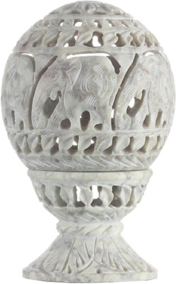 41% OFF on Apkamart Stoneware 1 - Cup Candle Holder Grey, Pack of 1