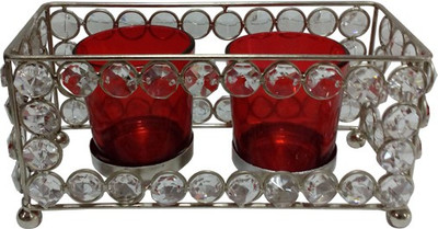 50% OFF on Decor8 Crystal & Tray With Glasses Iron 2 - Cup Candle Holder Silver, Pack of 1 50% OFF on Decor8 Crystal & Tray With Glasses Iron 2 - Cup Candle Holder Silver, Pack of 1