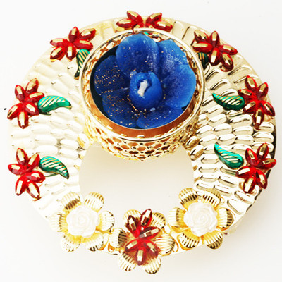 9% OFF on Ghasitaram Gifts Golden Multicolor T-Lite Plastic Tealight Holder Multicolor, Pack of 1