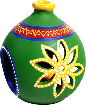 50% OFF on Aapno Rajasthan Hand Painted Motifs Terracotta Tealight Holder Green, Pack of 1 50% OFF on Aapno Rajasthan Hand Painted Motifs Terracotta Tealight Holder Green, Pack of 1