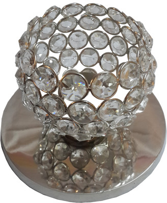 26% OFF on PacknGift Round Shaped Candle With Base Iron 1 - Cup Tealight Holder Silver, Pack of 1