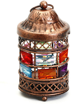 58% OFF on Aapno Rajasthan Copper Finish Gun Metal Cast Iron 1 - Cup Tealight Holder Brown, Pack of 1