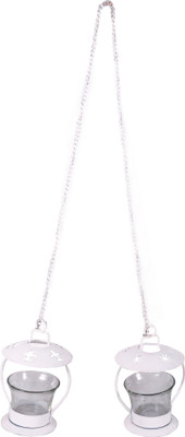 E-Studio Iron Candle Holder White, Pack of 1 E-Studio Iron Candle Holder White, Pack of 1