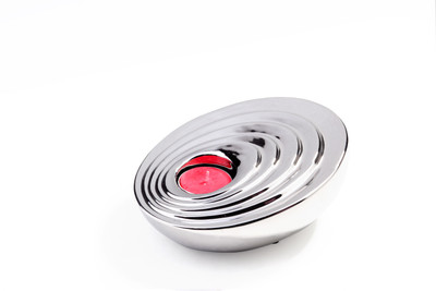 Fennel Ceramic Tealight Holder Silver, Pack of 1 Fennel Ceramic Tealight Holder Silver, Pack of 1