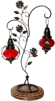 37% OFF on Decorhand Wooden, Glass, Iron 2 - Cup Candle Holder Black, Pack of 1 37% OFF on Decorhand Wooden, Glass, Iron 2 - Cup Candle Holder Black, Pack of 1