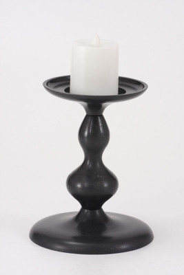 25% OFF on Goyal India Aluminium 1 - Cup Candle Holder Black, Pack of 1