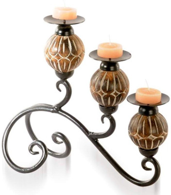 27% OFF on Crafts Paradise 3 in 1 Antique Wooden Candle Holder Multicolor, Pack of 1 27% OFF on Crafts Paradise 3 in 1 Antique Wooden Candle Holder Multicolor, Pack of 1