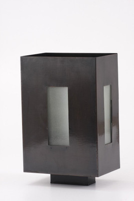 35% OFF on Goyal India Iron, Glass 1 - Cup Candle Holder Black, Pack of 1