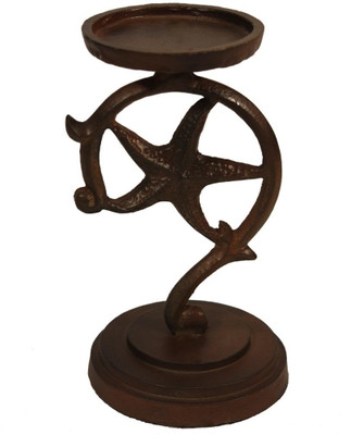 30% OFF on GolMaalShop Aluminium Candle Holder Brown, Pack of 3